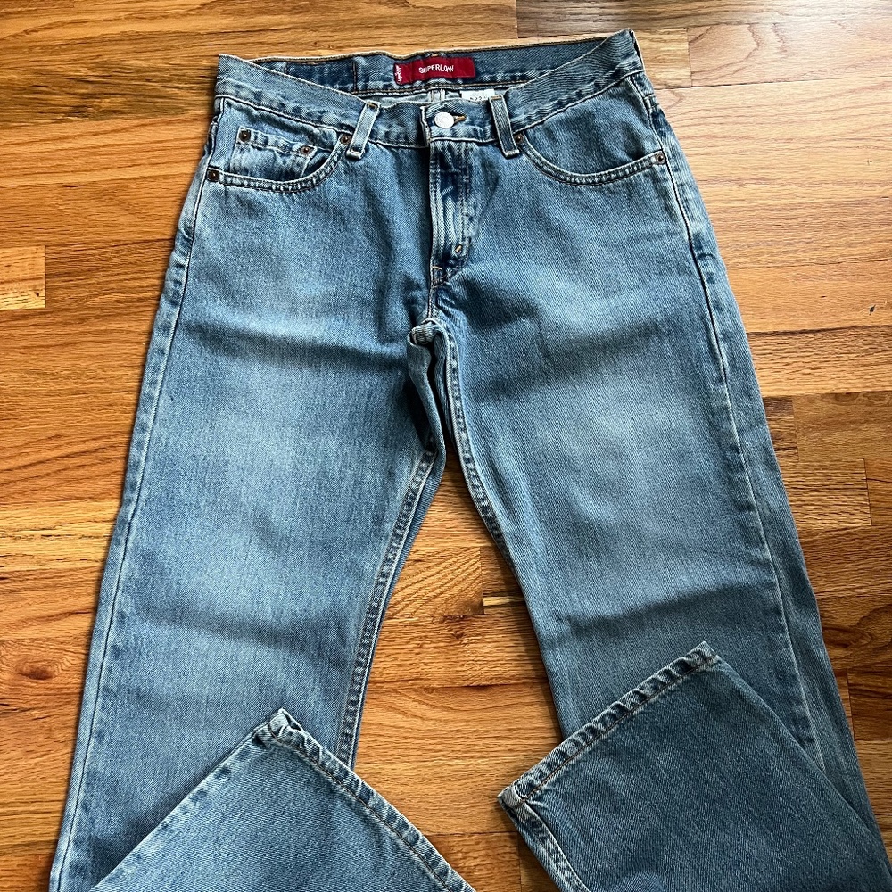 Vintage Levi’s 522 Super Low Stovepipe 100% cotton jeans women’s 5jr NWT USA!